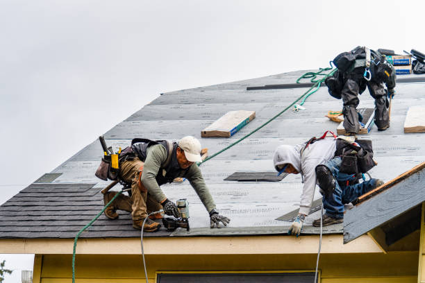 Professional Roof Installation technician working in Henrietta, NY